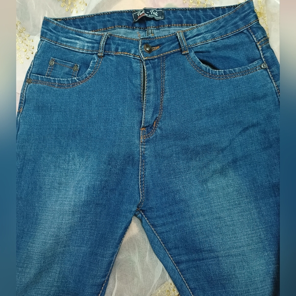 High waist mom fit ankle length jeans - Picture 5 of 8